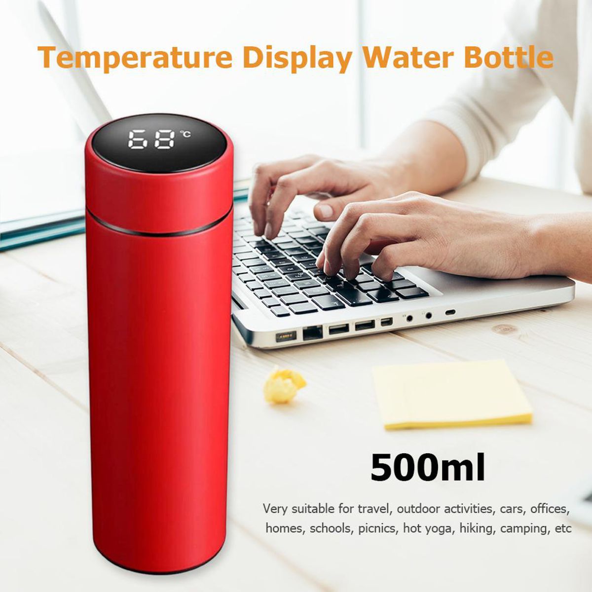 HomePro - Digital Thermometer Flask - 500ml