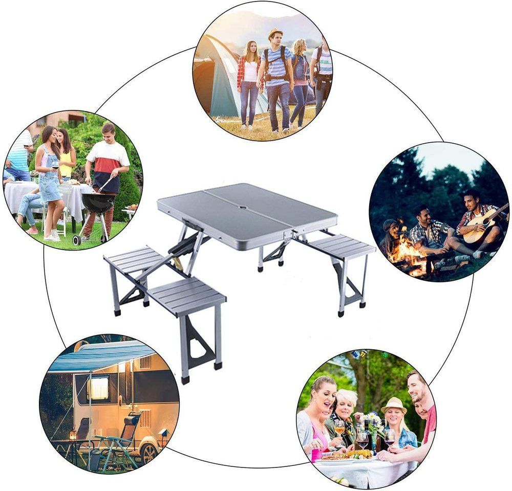 Shayd - Portable Folding Picnic Table - 4 Seater