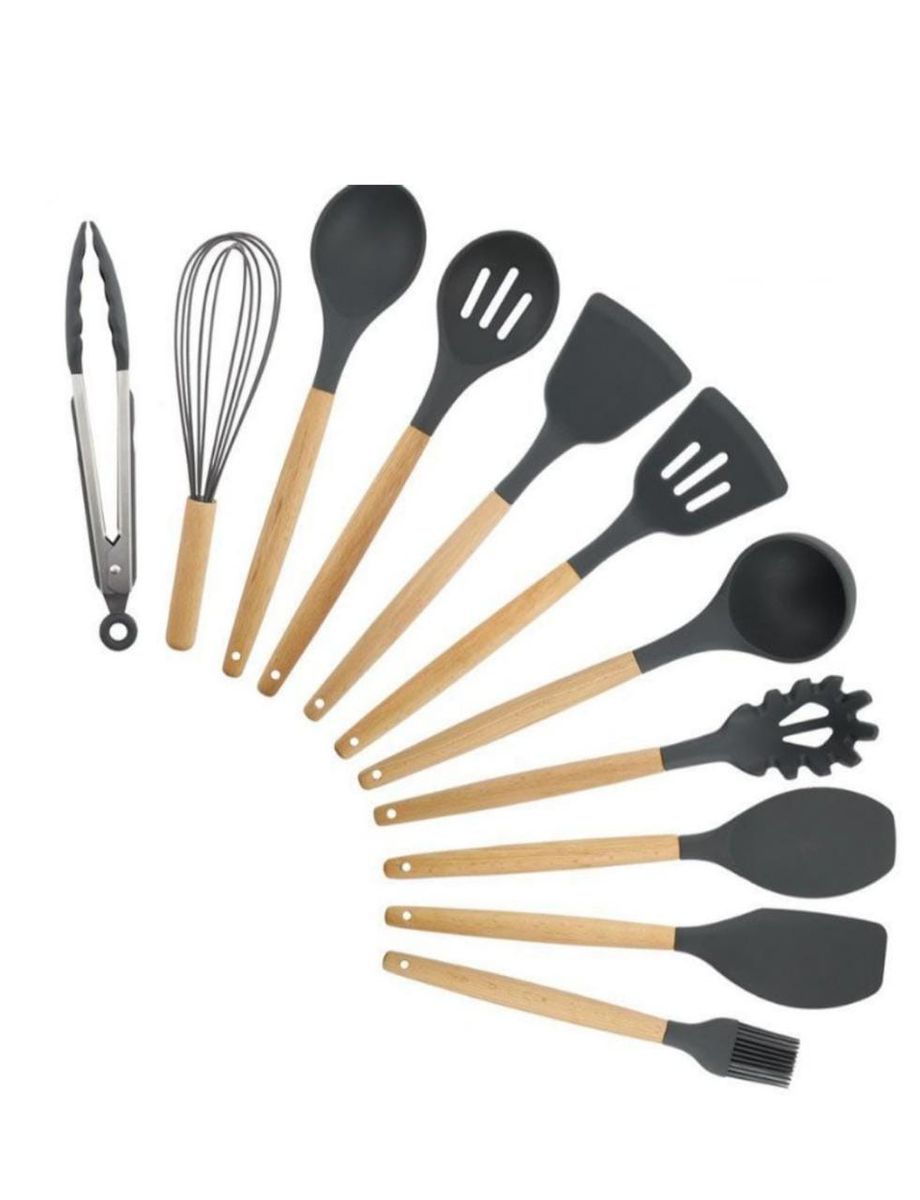 HomePro - 12 Piece Silicone Kitchen Cookware Utensil Set