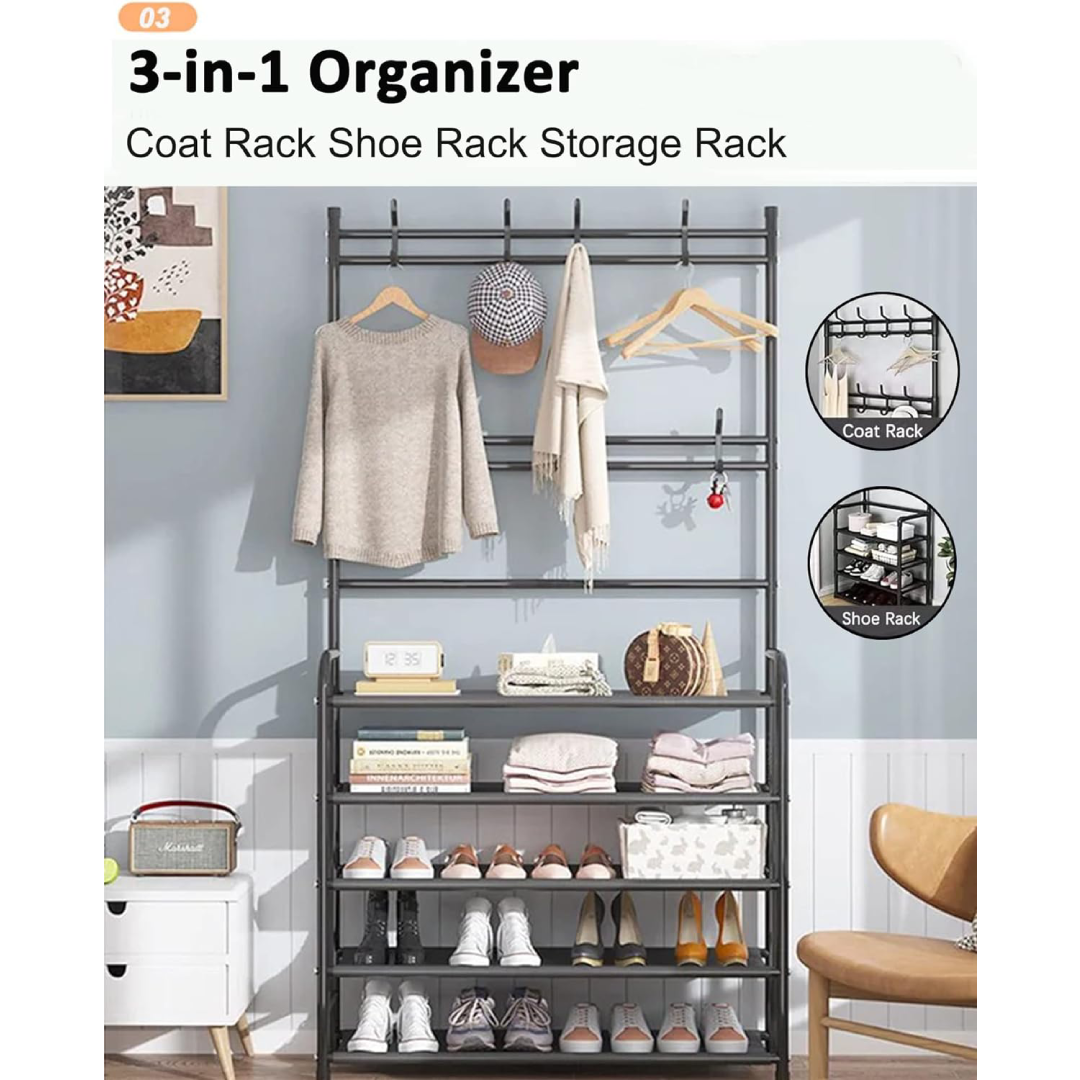 Nudekor - 5 Tier Heavy Duty Multipurose Storage Rack