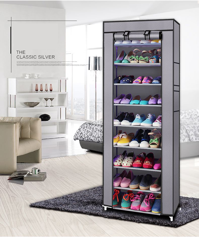 Nu Dekor - Multipurpose Portable Folding Shoe Rack 9 Tier