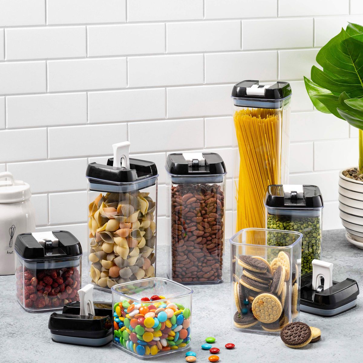 Small Food Container Lock Compact - 7 Piece Easy Lock Food Storage Containers – Homestylez