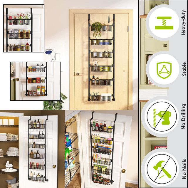 Nu Dekor - 6 Shelf Retor Door Hanging Organiser