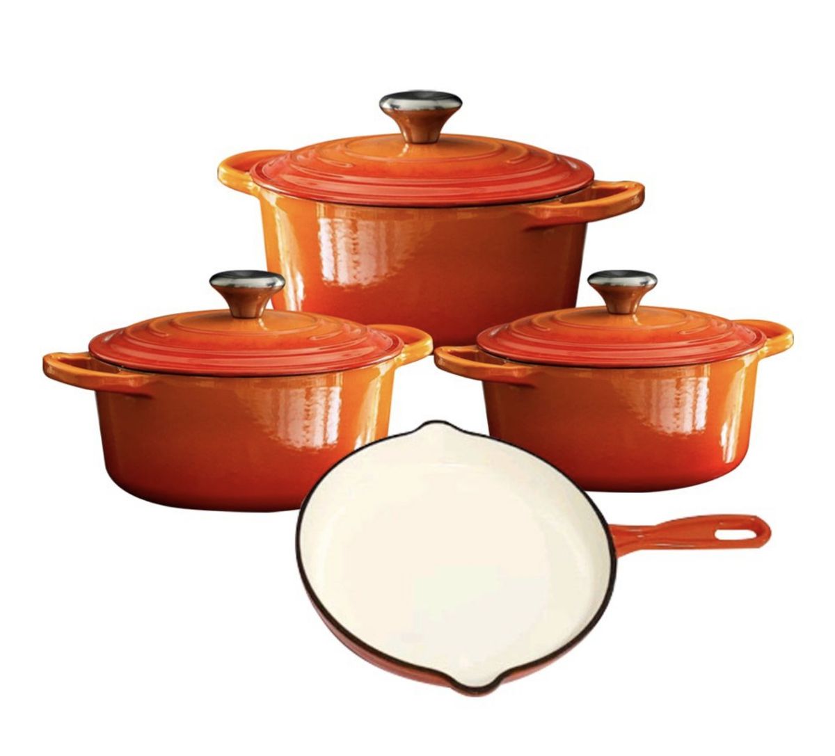 Homepro - 7 Piece Cast-iron Pot Set