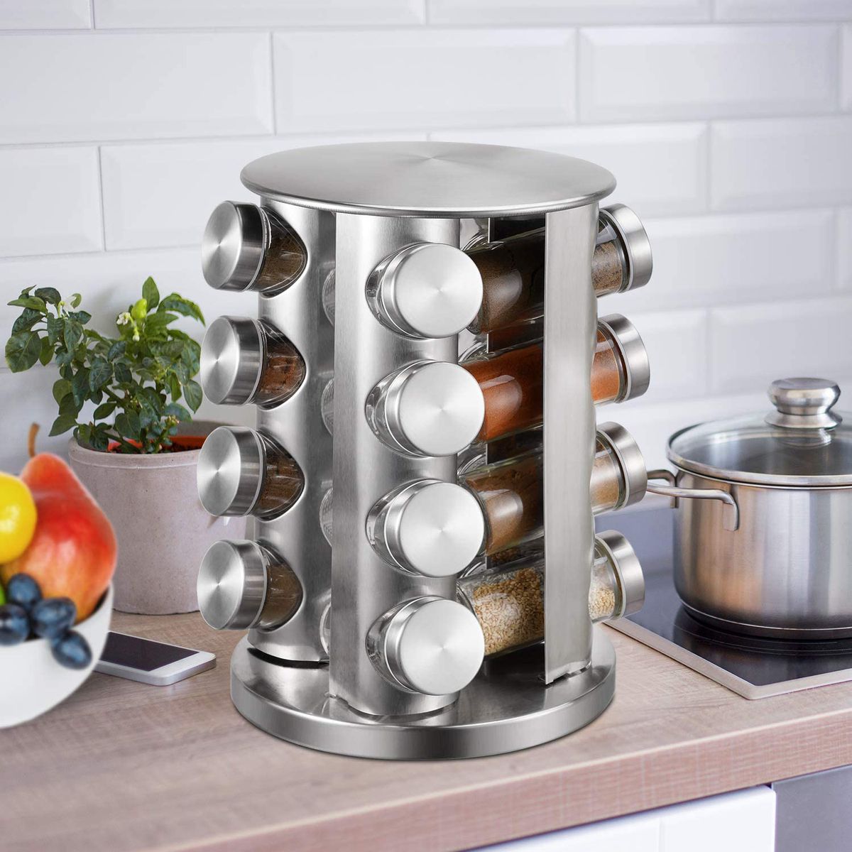 Homepro - 16pc Revolving Spice Rack