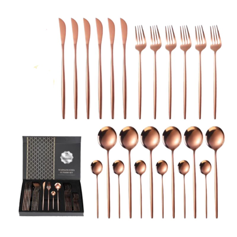 HomePro - 24 Piece Stainless Steel Cutlery Set