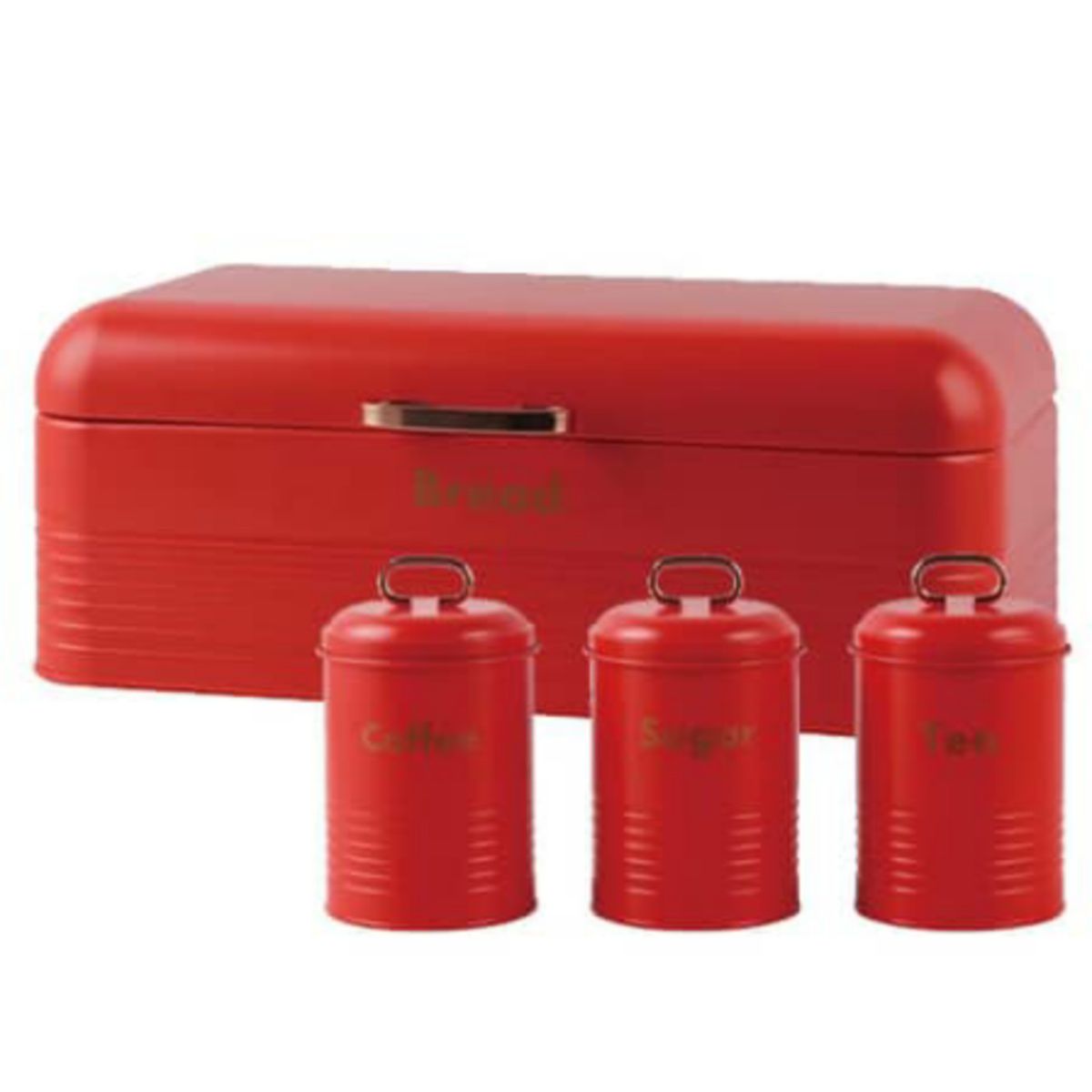 Homepro - 4pc Retro Bread Bin Canister Set