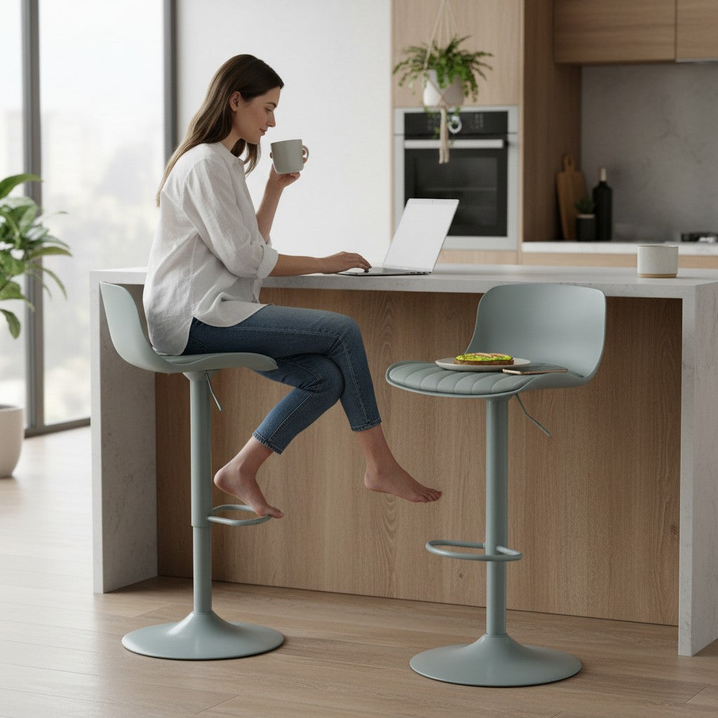 Nu Dekor - Silvo Bar Stool - Set Of 2