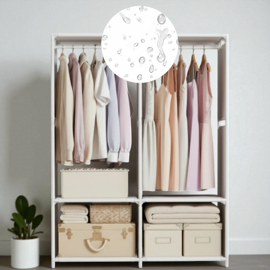 Nu Dekor - Double Wardrobe Pipe Storage Rack