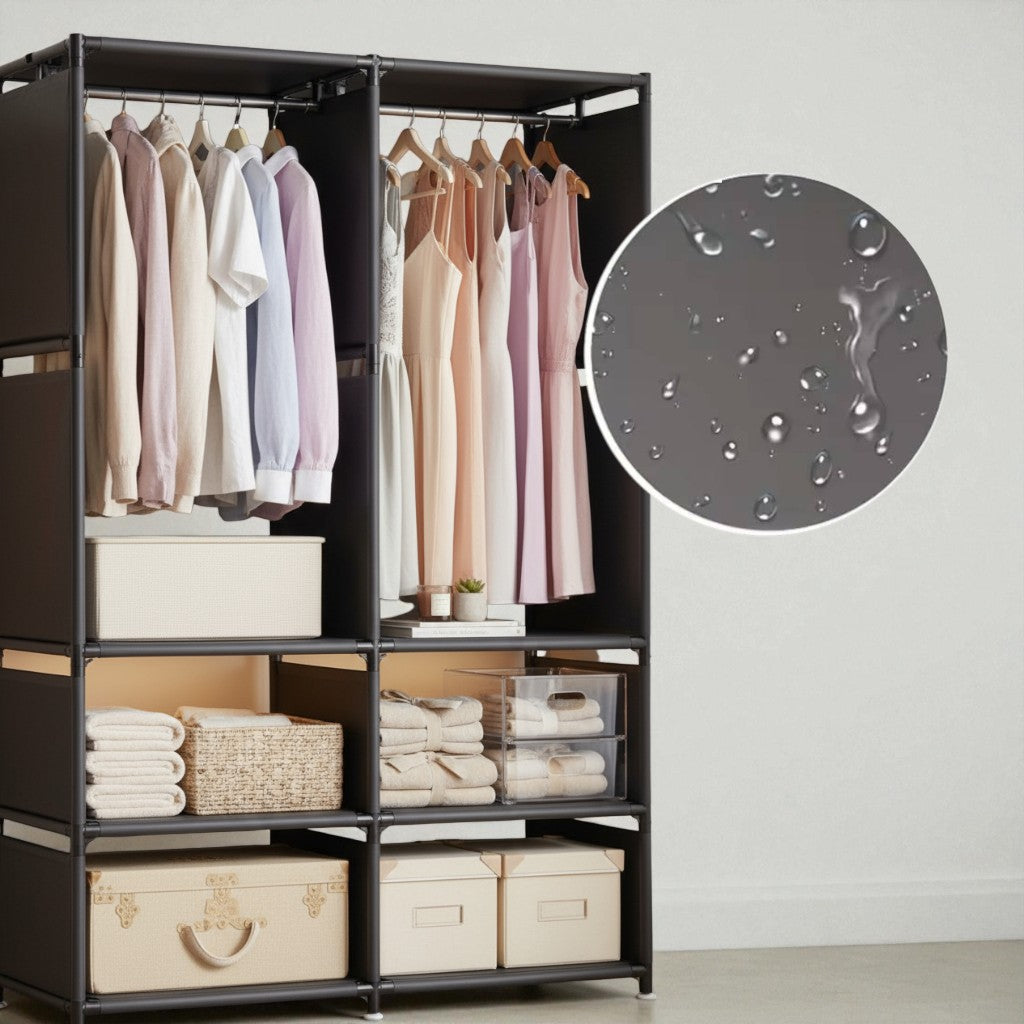 Nu Dekor - Double Wardrobe Pipe Storage Rack