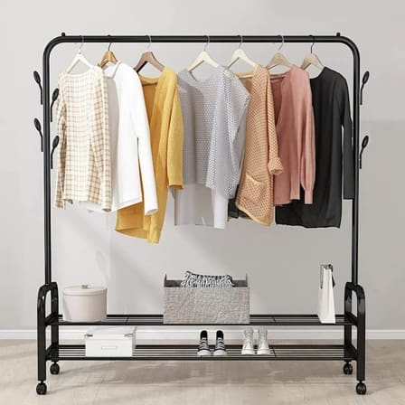 Nu Dekor - 2 Tier Shoe Storage Rack Clothing Rail