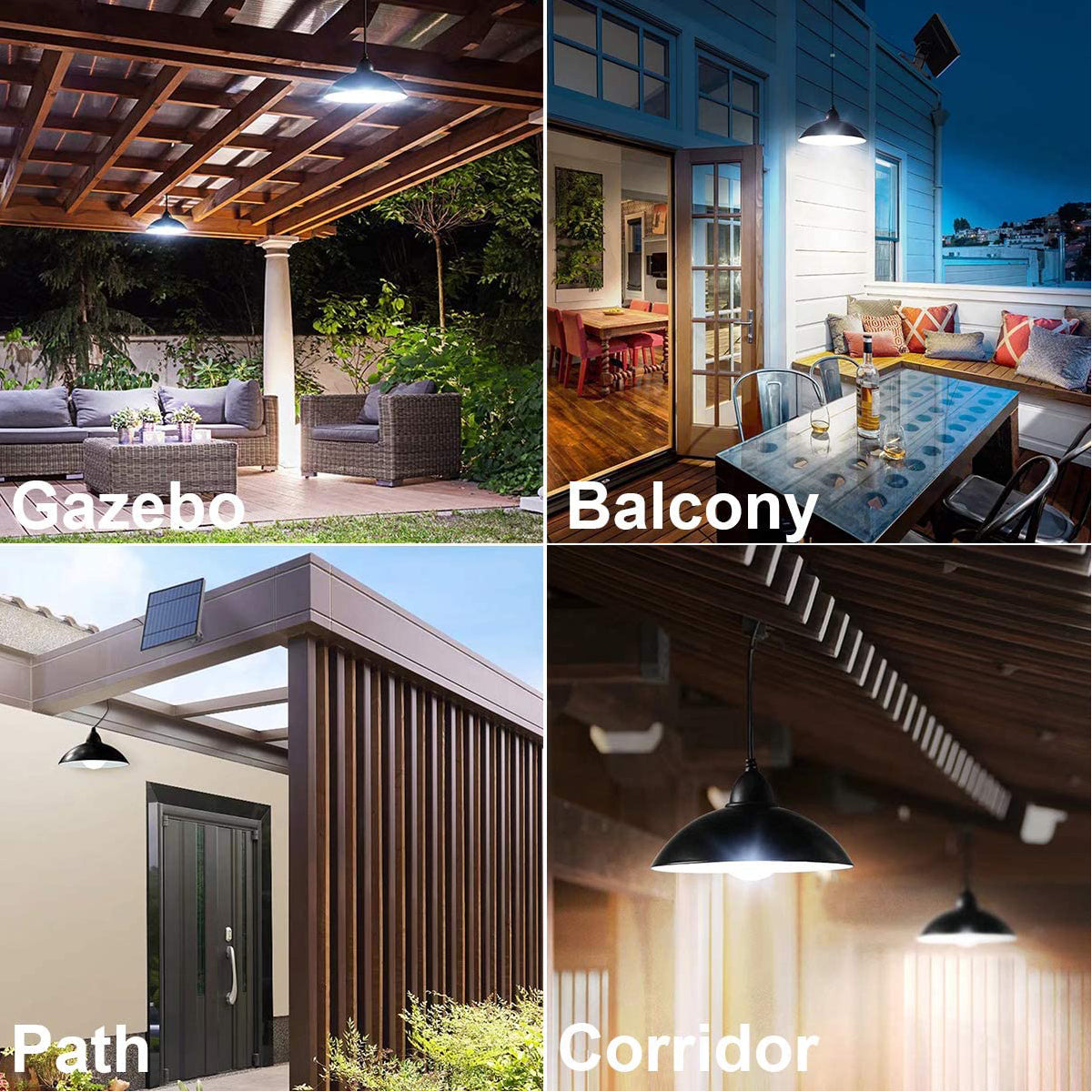 Brighta - Solar Powered Indoor/Outdoor Solar Pendant Light