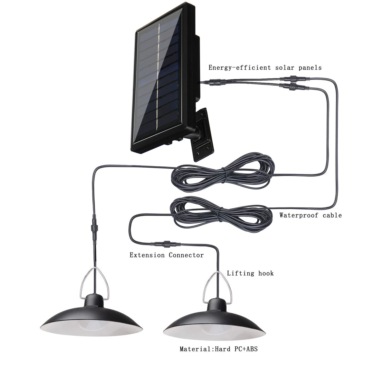 Brighta - Solar Powered Indoor/Outdoor Solar Pendant Light