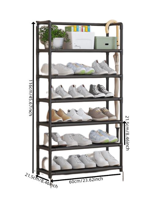 Nu Dekor - 6 Tier Simple Storage Shoe Rack