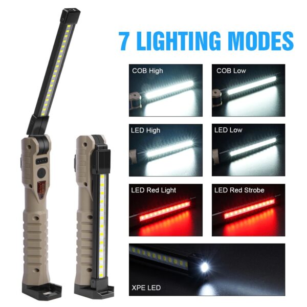 Brighta - 3600mAh Rechargeable Folding LED Work Light - Set of 2