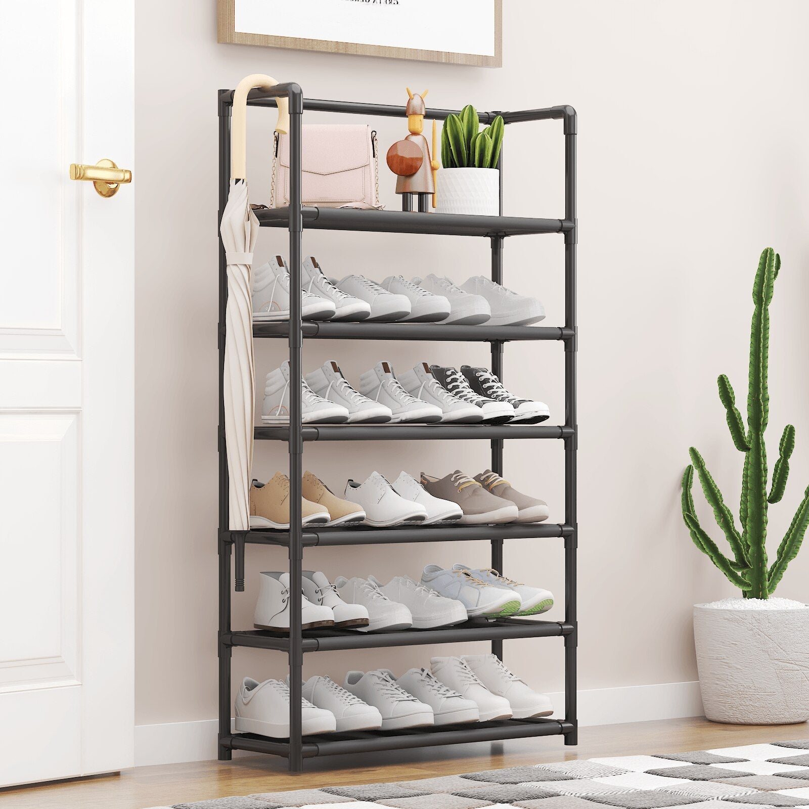 Nu Dekor - 6 Tier Simple Storage Shoe Rack