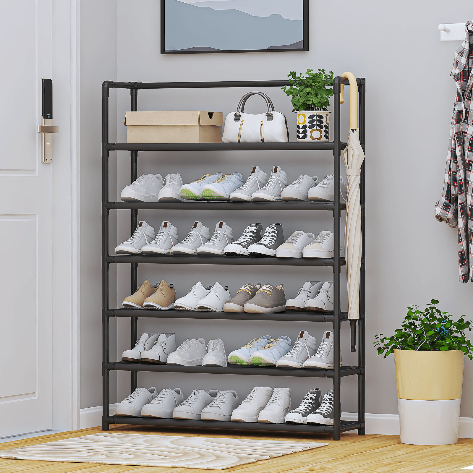 Nu Dekor - 6 Tier Simple Storage Shoe Rack