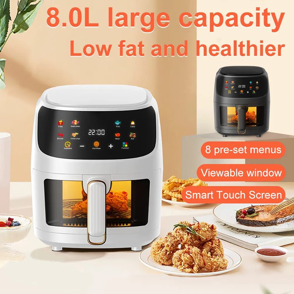 Silver Crest 8L Smart Air Fryer With Digital Touch and Stylish