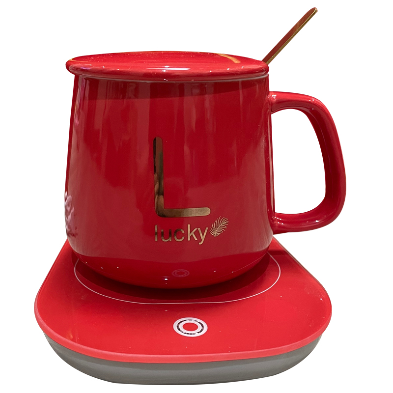 Classy Electric Coffee Warmer Coaster and Mug Set