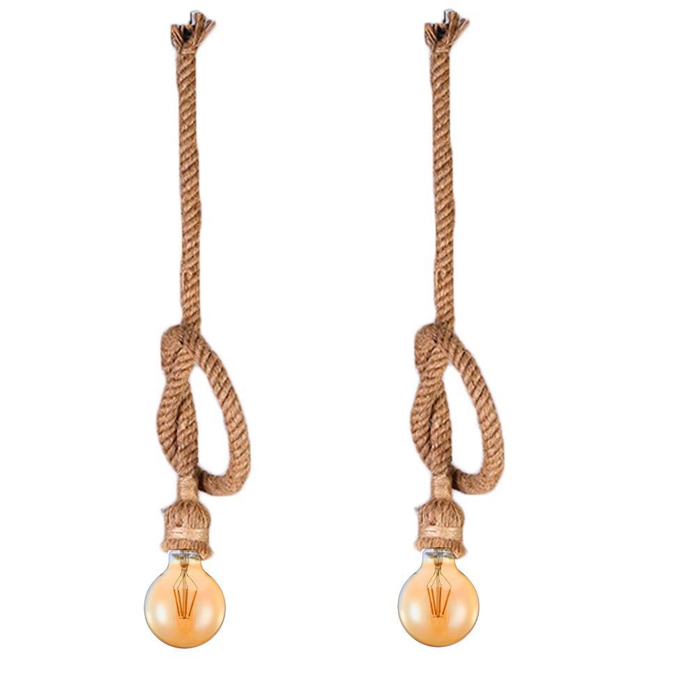 Nu Dekor - 1M Rope Style Pendant Lamp - Set Of 2