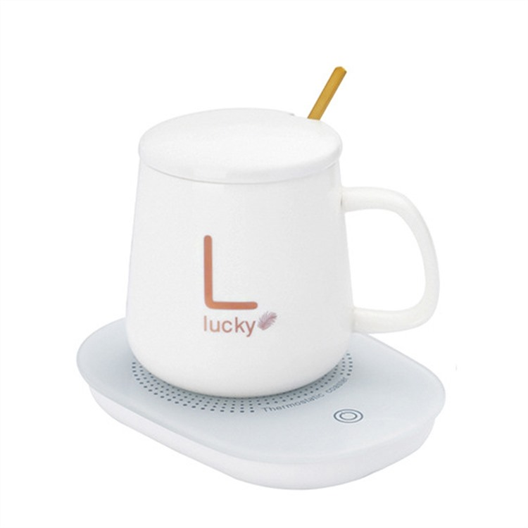 Classy Electric Coffee Warmer Coaster and Mug Set