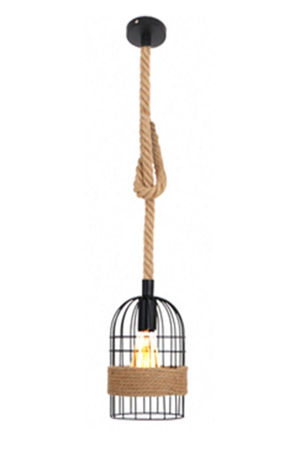 Nu Dekor - Birdcage Rope Style Single Pendant Light